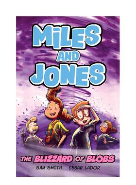 【现货】【迈尔斯与琼斯】#2暴雪黏液怪 【Miles and Jones】The Blizzard of Blobs 英文进口原版儿童漫画图书Sam Smith