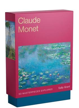 【现货】【艺术大师卡牌】克劳德·莫奈：50幅杰作 【The Masters Art Decks】Claude Monet  英文进口原版艺术画册画集