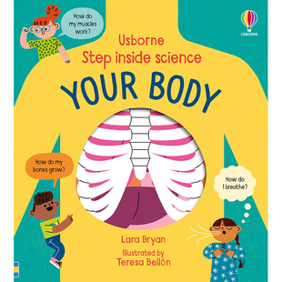 Lara Science Body inside 英文原版 Bryan 圖書籍進(jìn)口正版 兒童趣味 Step 人體 Your 預(yù)售 走進(jìn)科學(xué)翻翻書