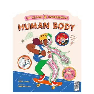 and 现货 Incredible 6岁认知启蒙Isabel 人体Human 儿童图书3 近距离探索不可思议 Thomas; Body 英文进口原版 Close