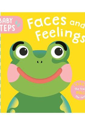 【预售】宝宝苐一步：表情与情绪认知书 Baby Steps: Faces and Feelings英文进口原版儿童启蒙图书 S&B安全卫生材质Ruth Symons