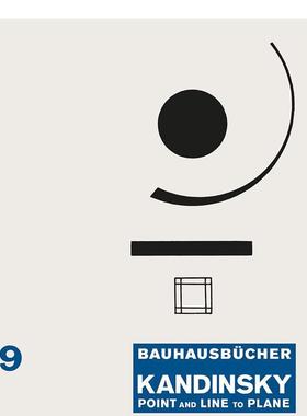 【预售】【Bauhausbücher 9】Point and Line to Plane，点和线到平面 原版图书籍进口正版 Wassily Kandinsky设计