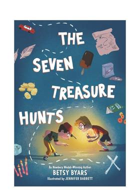 【现货】Seven Treasure Hunts, The，七宝狩猎 英文进口原版儿童章节书 Byars  Betsy Harpercollins外文