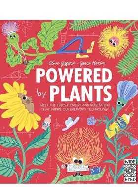 【预售】小植物大力量【Designed by Nature】Powered by Plants 英文进口原版儿童绘本图书 3-6岁 Wide Eyed Editions 动物生态环