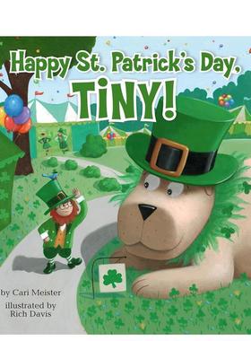 【现货】圣帕特里克节快乐,小小!Happy St. Patrick’s Day, Tiny!英文进口原版章节书儿童图书籍6-9岁Meister  Cari