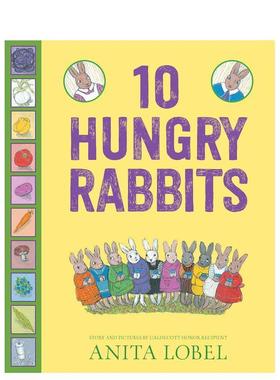 【现货】十只饥饿的兔子10 Hungry Rabbits 英文进口原版儿童绘本图书 3-6岁 Simon & Schuster 动物生态环保