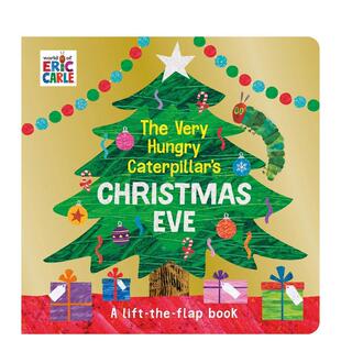 毛毛虫之圣诞夜 Carle 儿童绘本图书Eric 预售 好饿好饿 Christmas Very The 英文进口原版 Hungry Eve Caterpillar