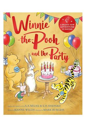 【预售】小熊维尼和派对 Winnie-the-Pooh and the Party 英文进口原版儿童桥梁书Willis, Jeanne