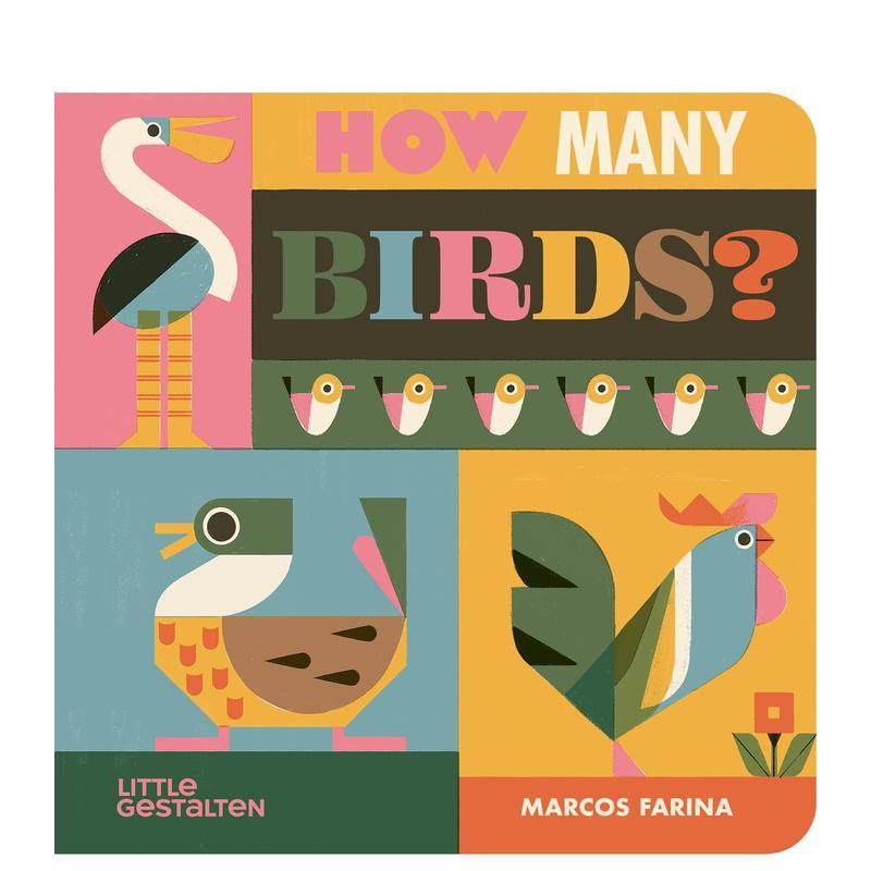 【现货】多少只鸟？How Many Birds?英文进口原版儿童图书3-6岁自然拼读Marcos Farina,书籍/杂志/报纸,艺术类原版书,淘宝优惠券,粉丝福利购,淘宝优惠卷