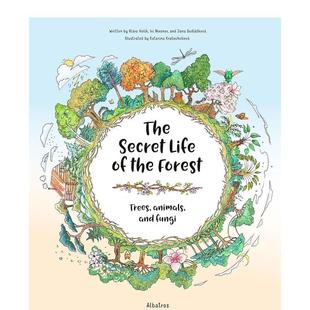 and 森林 Secret 动物和真菌The Animals Fungi Trees 秘密生活：树木 Forest the 儿童绘本图 英文进口原版 Life 现货