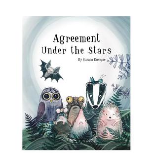 协议Agreement Under 9岁Susana 现货 Rosique人际关系 儿童绘本图书6 星空下 Stars英文进口原版 the