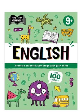 【预售】作业辅导：9岁以上（英语）Help With Homework: Age 9+ English英文进口原版儿童图书3-6岁自然拼读Autumn Publishing