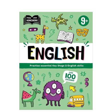 【预售】作业辅导：9岁以上（英语）Help With Homework: Age 9+ English英文进口原版儿童图书3-6岁自然拼读Autumn Publishing