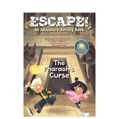【预售】逃脱！冒险游戏书：法老的诅咒 Escape! An Adventure Activity Book: The Pharaoh's Curse英文进口原版儿童趣味图书Cla