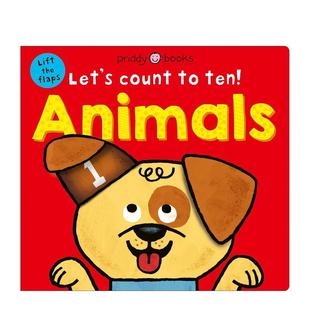 【预售】【我们来数到十】动物王国 Animals 【Let's Count to Ten】英文进口原版儿童绘本图书Priddy Books