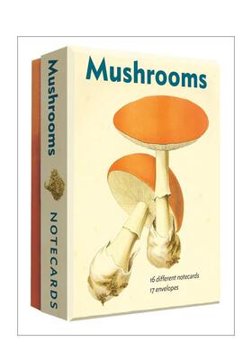 【预售】蘑菇图鉴：阿贝维尔明信片套装 Mushrooms进口原版明信片文创送礼Abbeville Press