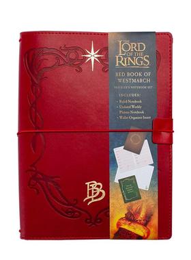 【预售】The Lord of the Rings: Red Book of Westmarch Traveler's Notebook Set魔戒：韦斯特马赫红皮书旅行者笔记本套装 进口