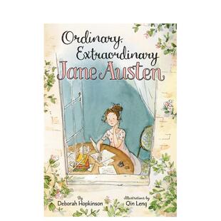 Hopkinson 人物传记 Extraordinary 平凡 英文原版 Austen Ordinary Jane 儿童绘本 图书 现货