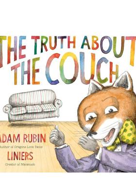 【预售】沙发的真相Truth About The Couch英文进口原版图书儿童绘本RUBIN  ADAM3-6岁