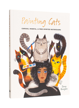 【预售】描绘猫 美国插画师Terry Runyan【Painting】Painting Cats英文进口原版艺术画册画集外文图书Terry Runyan Leaping Hare