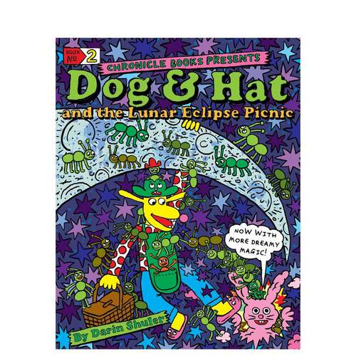 狗和帽子与月食野餐 Dog &