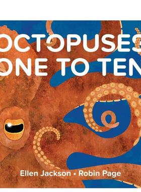 【现货】章鱼的10个小知识Octopuses One to Ten英文进口原版儿童绘本图书Ellen Jackson  Robin Page百科