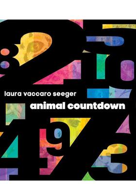 【现货】【凯迪克奖得主Laura Vaccaro Seeger】动物倒数救援 英文进口原版儿童语言概念启蒙图书 互动生态启蒙绘本独特翻页设计L