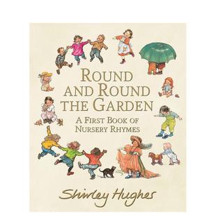 and Round 6岁立体书Shirley 现货 Hughes 儿童图书3 在花园里转来转去Round Garden英文进口原版 the
