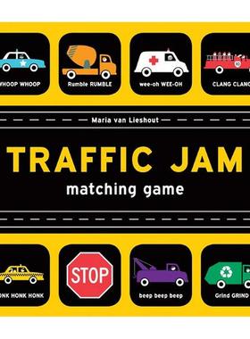 【现货】【对号入座游戏】交通堵塞Traffic Jam【Matching Game】英文进口原版儿童趣味图书Maria Van Lieshout