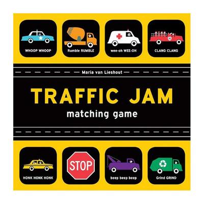 【现货】【对号入座游戏】交通堵塞Traffic Jam【Matching Game】英文进口原版儿童趣味图书Maria Van Lieshout