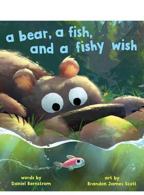 【预售】熊、鱼和鱼的愿望Bear, A Fish, And A Fishy Wish 英文进口原版儿童绘本图书 3-6岁 Hippo Park 动物生态环保