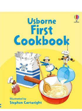 【预售】烹饪书启蒙 First Cookbook 英文进口原版儿童趣味图书Angela Wilkes外文正版