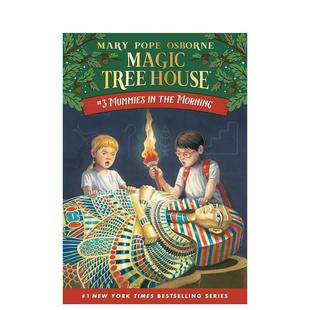 木乃伊之谜 House 现货 Morning英文进口原版 6岁Mary the Magic 神奇树屋 Mummies No. Tree 章节书儿童图书籍3