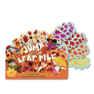 Pile英文进口原版 预售 the 儿童图书6 Kasia 立体书Jump Green 跳进秋叶堆 Nowowiejska 9岁立体书Kelly Leaf