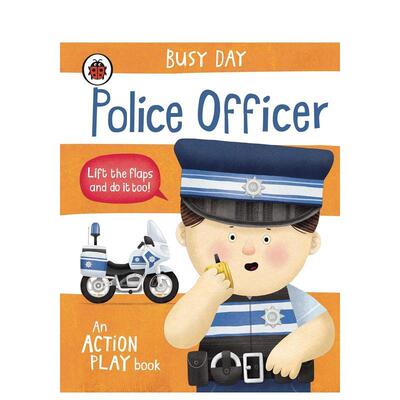 【现货】【翻翻书】忙碌的一天： 警察Busy Day: Police Officer英文进口原版儿童趣味图书Green  Dan6-9岁