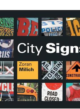 【现货】城市标志 City Signs  英文进口原版儿童图书Zoran Milich外文正版