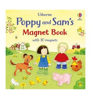 Poppy and 儿童趣味图书Sam 预售 Taplin Book英文进口原版 波比和萨姆磁贴书 Magnet Sam