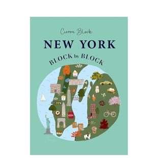 【预售】【大街小巷】纽约 【Block by Block】New York 英文进口原版旅行图书