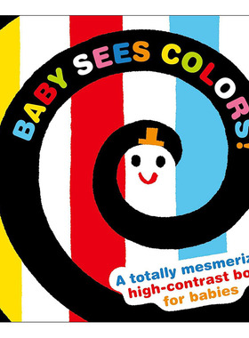 【现货】 Baby Sees Colors : A Totally Mesmerizing High-Contrast Book For Babies，婴儿看到的颜色:KASHIWARA, AKIO 儿童故事
