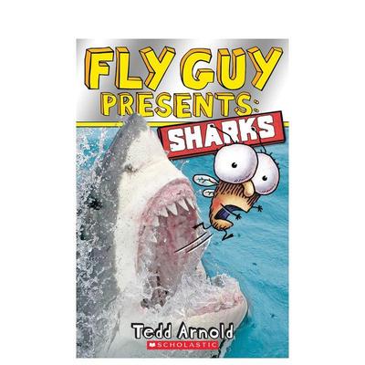 【现货】苍蝇小子#2：鲨鱼FLY GUY PRESENTS #2: SHARKS英文进口原版儿童图书3-6岁分阶读物Tedd Arnold