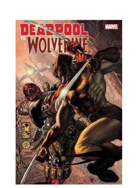 【预售】死侍 VS. 金刚狼 Deadpool Vs. Wolverine 英文漫画进口原版外文图书籍HAMA  LARRY