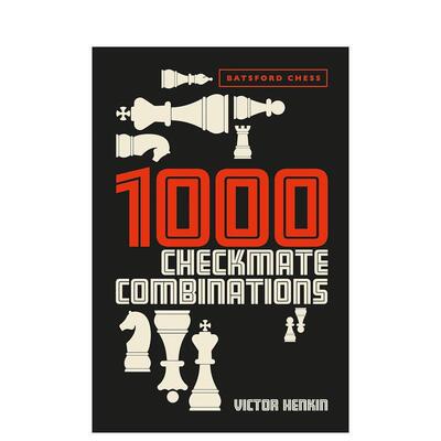 【预售】1000个将杀组合1000 Checkmate Combinations 英文进口原版生活类图书Victor Henkin外文