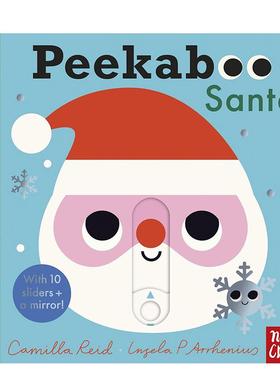 【预售】【翻翻书】圣诞老人 【Peekaboo】Peekaboo Santa 英文进口原版儿童趣味图书Camilla Reid and Ingela P Arrhenius3-6岁