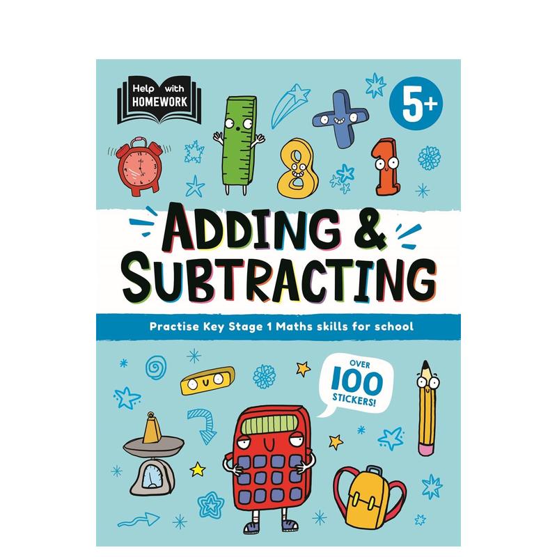 【预售】作业辅导：5岁以上（加减法） Help With Homework: Age 5+ Adding & Subtracting 英文进口原版儿童自然拼读