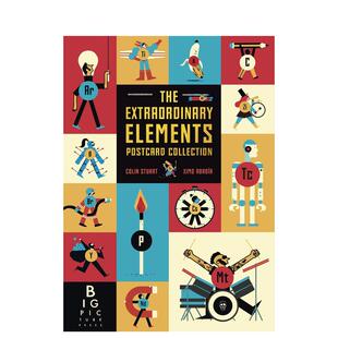 Elements 儿童自然拼读 非凡元 英文原版 Collection Postcard Extraordinary The 素：卡片集 预售