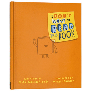 Want This 预售 Don’t and Lowery Greenfield 我不想读这本书I 儿童图书3 Book英文进口原版 Read Mike 6岁艺术启蒙Max