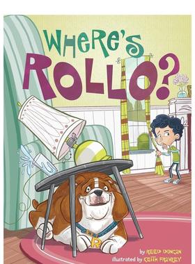 【预售】罗洛在哪儿?WHERE’S ROLLO?英文进口原版章节书儿童图书籍3-6岁DUNCAN  REED
