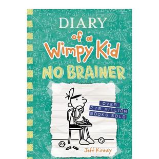 英文进口原版 小屁孩日记 Kid Brainer 章节书儿童图书籍6 18Diary Book Jeff 9岁Kinney Wimpy 预售