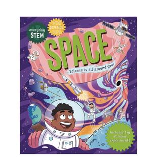 儿童图书3 Clarke STEM Science―Space Everyday 平装 日常 科学——空间 6岁Izzie 英文青少年读物进口原版 现货