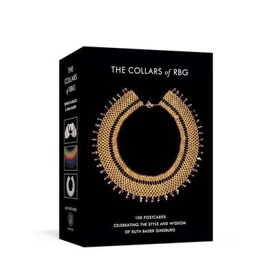 【预售】露丝·巴德·金斯伯格的项圈 明信片 Collars Of Rbg Postcards  The 英文原版明信片Bader  Sara